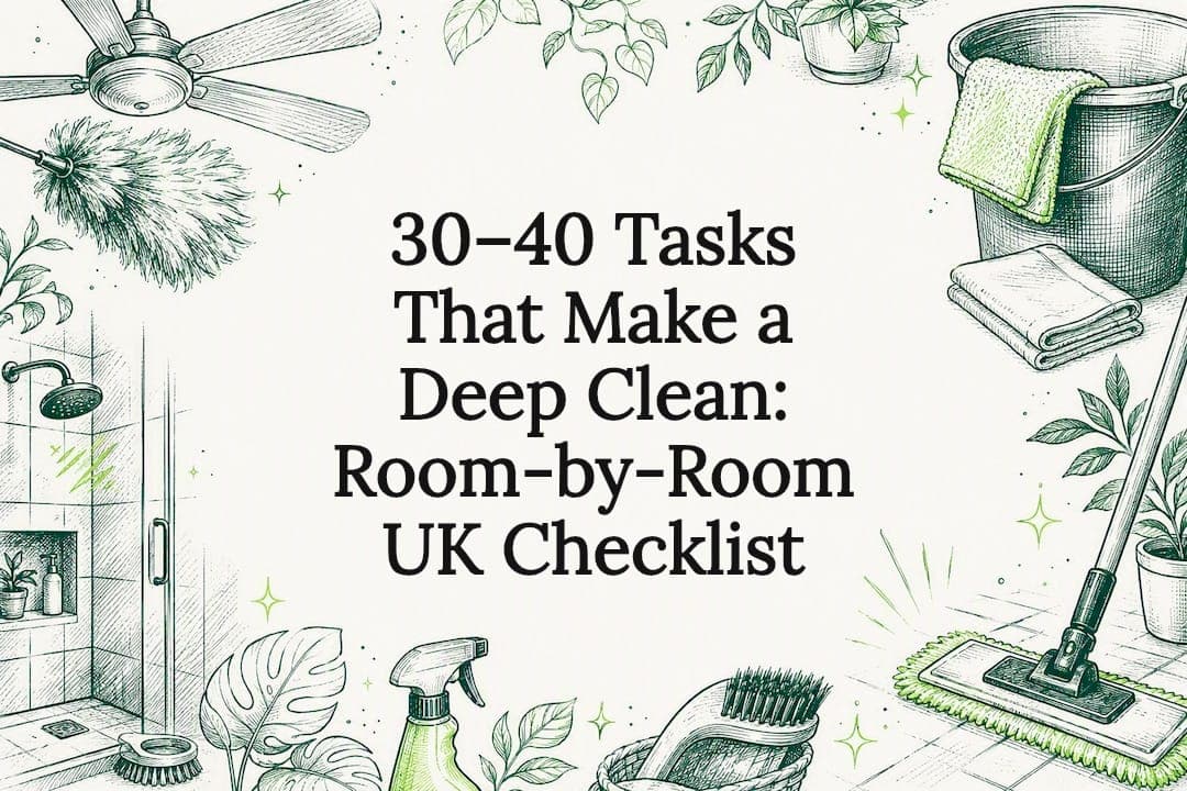30–40 Tasks That Make a Deep Clean: Room-by-Room UK Checklist