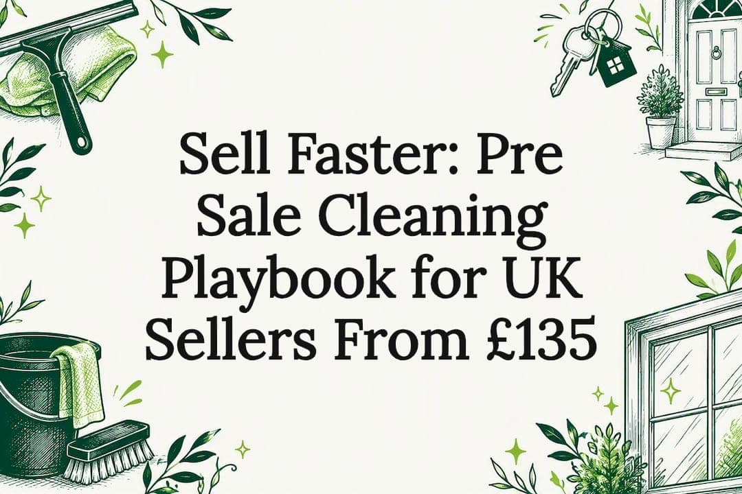 Sell Faster: Pre Sale Cleaning Playbook for UK Sellers From £135