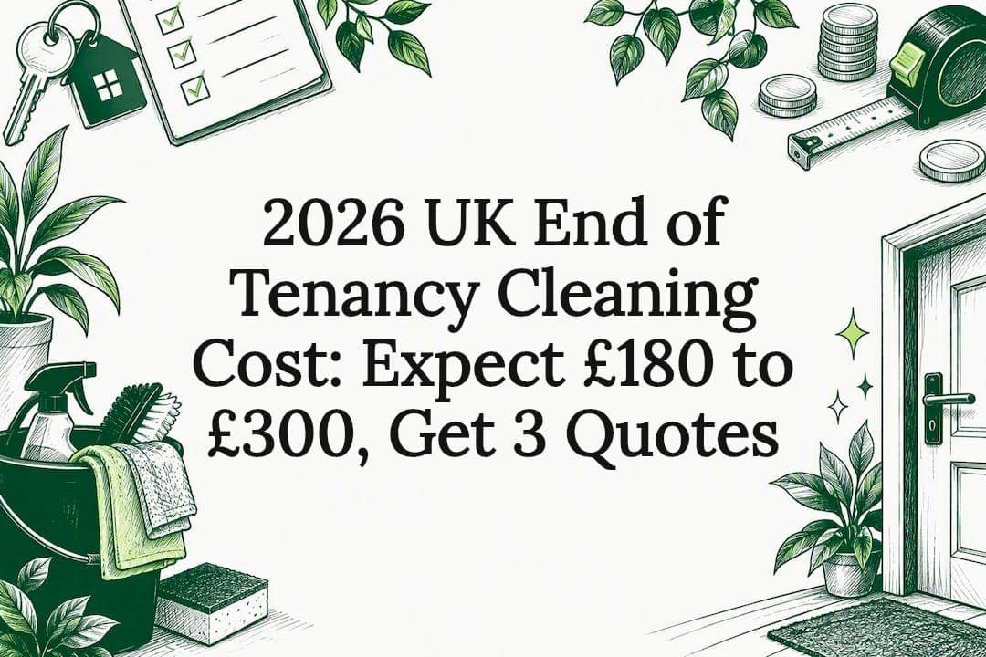2026 UK End of Tenancy Cleaning Cost: Expect £180 to £300, Get 3 Quotes