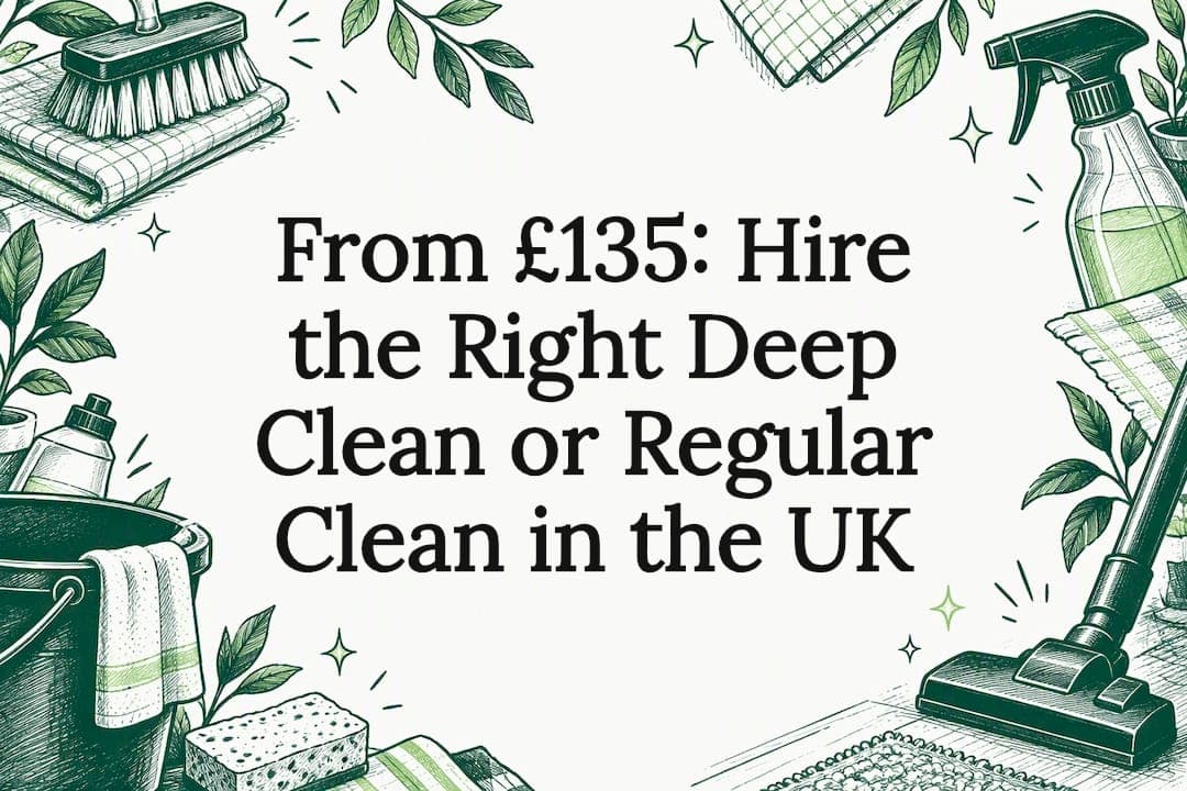 From £135: Hire the Right Deep Clean or Regular Clean in the UK