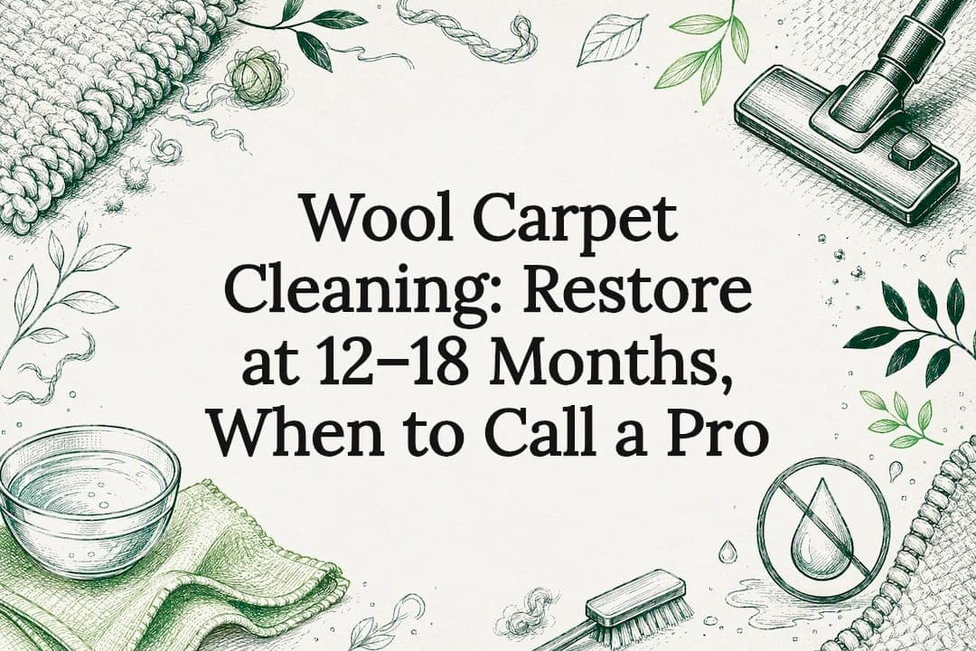 Wool Carpet Cleaning: Restore at 12–18 Months, When to Call a Pro