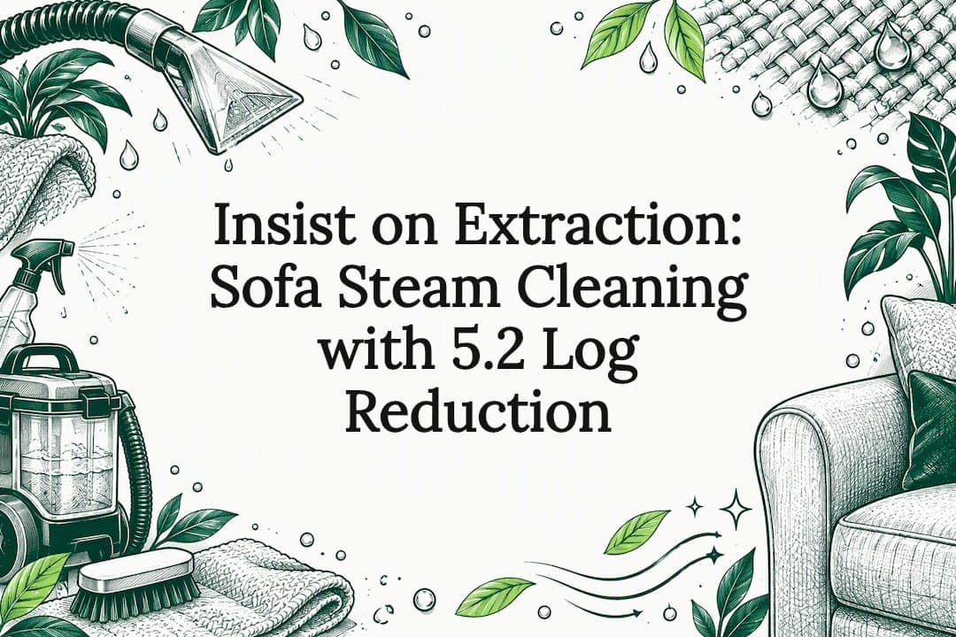 Insist on Extraction: Sofa Steam Cleaning with 5.2 Log Reduction