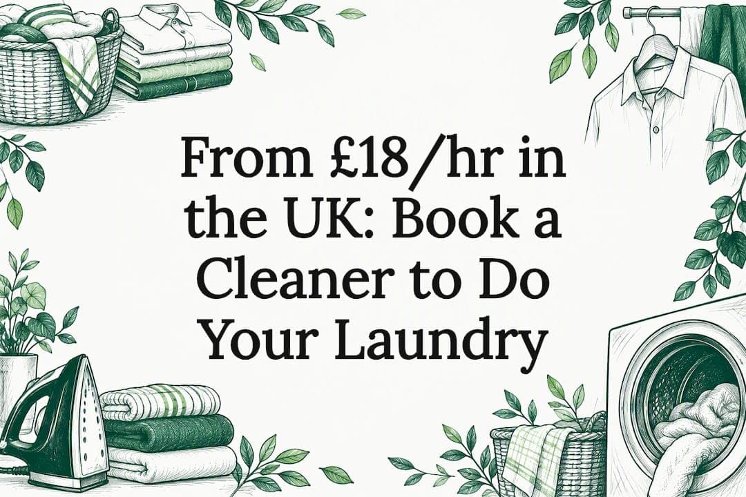 From £18/hr in the UK: Book a Cleaner to Do Your Laundry