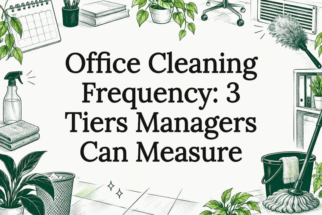 Office Cleaning Frequency: 3 Tiers Managers Can Measure