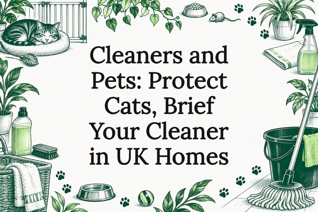 Cleaners and Pets: Protect Cats, Brief Your Cleaner in UK Homes
