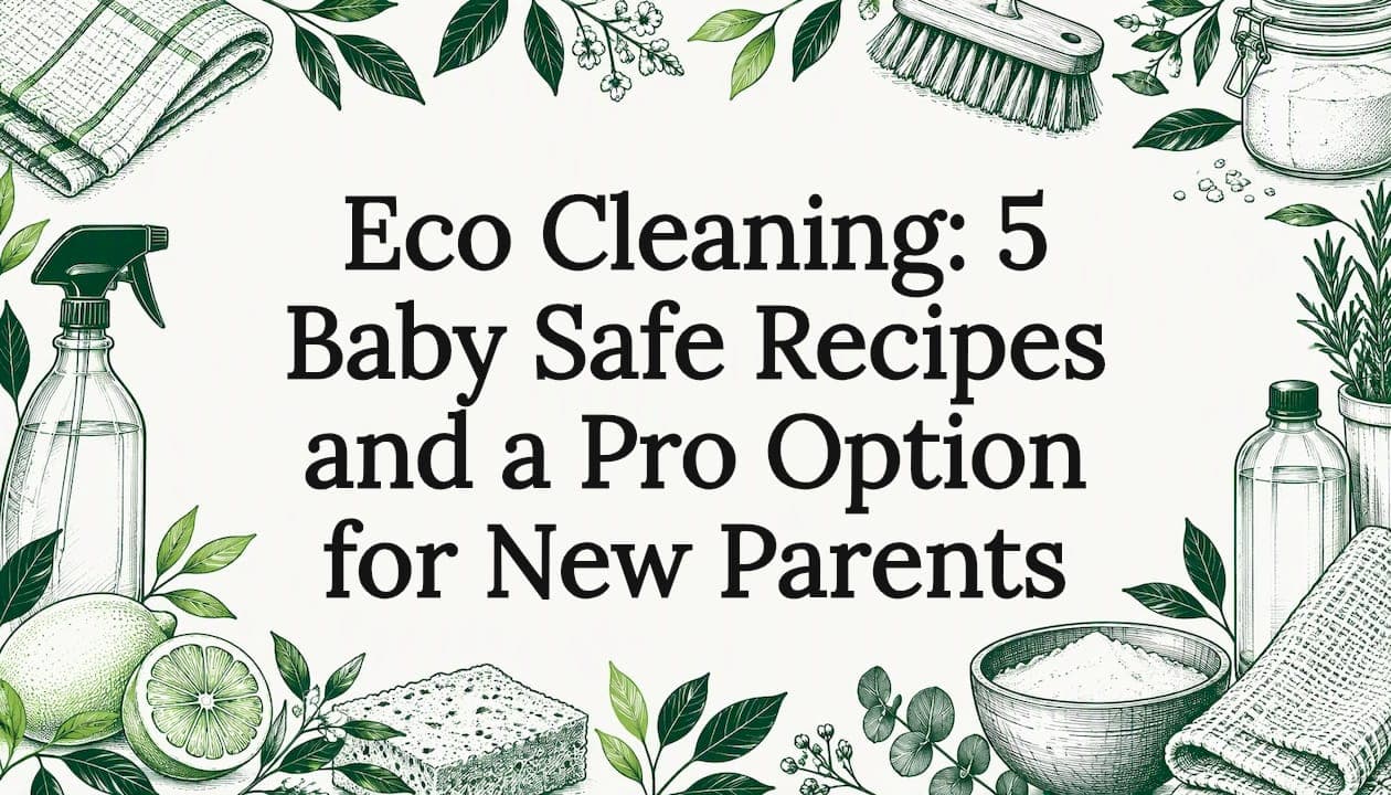 Eco Cleaning: 5 Baby Safe Recipes and a Pro Option for New Parents