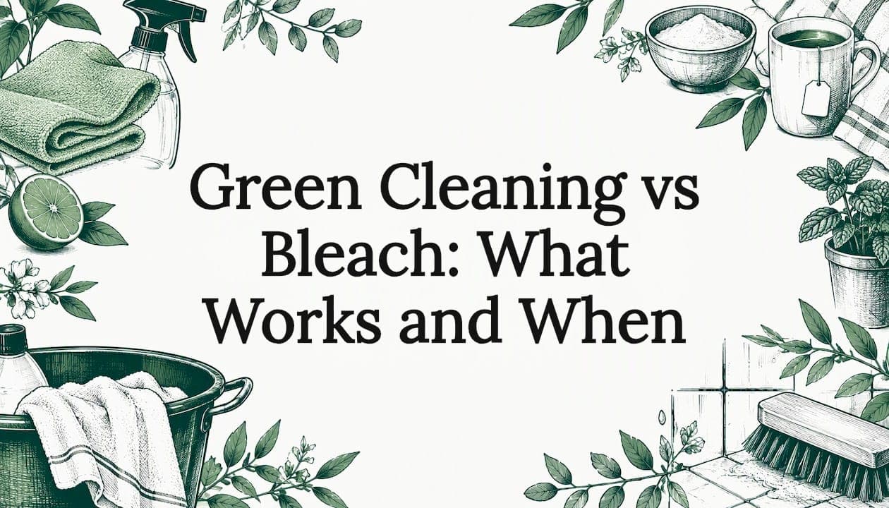 Green Cleaning vs Bleach: What Works and When